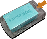 a box in shrink film pouch