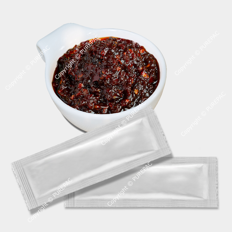 sambal chili paste packed by laminated aluminium foil retort roll