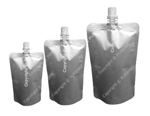 stand spout pouch aluminium liquid