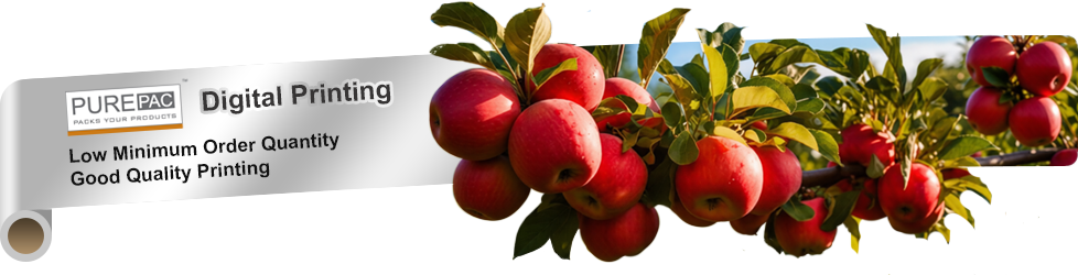 low-volume & good quality plastic packaging with our digital printing technology